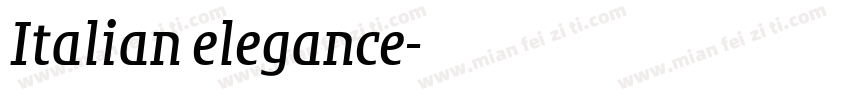 Italian elegance字体转换